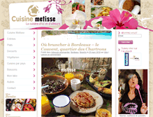 Tablet Screenshot of cuisinemetisse.com